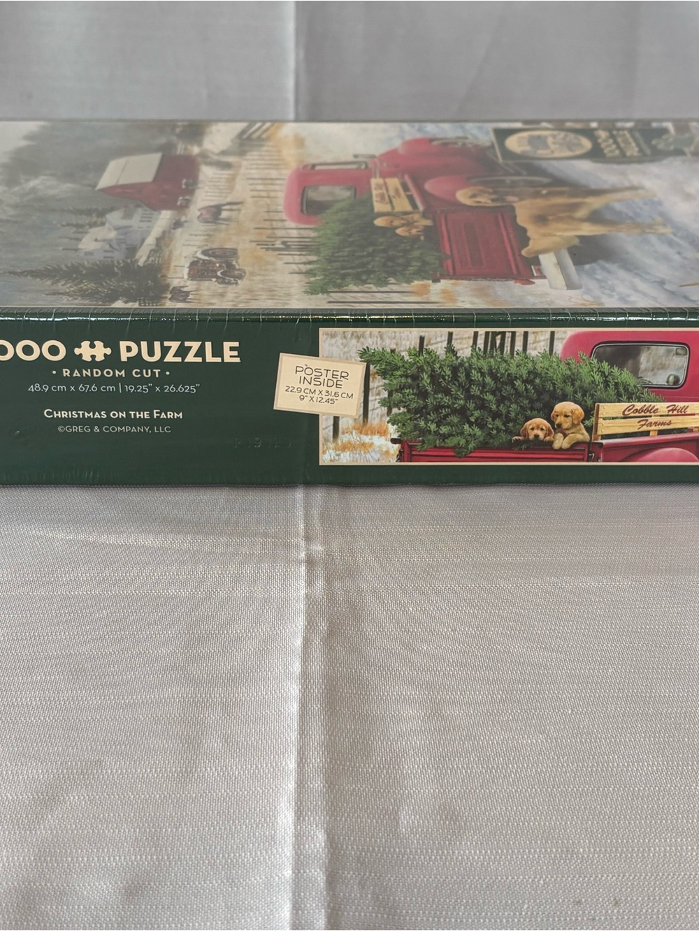 Cobb Hill by New Balance Red Truck with Golden Dogs Holiday Puzzle - Picture 3 of 5